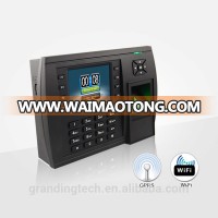 Wireless wifi gprs 3G Biometric time attendance fingerprint reader (TFT500)