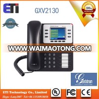 Grandstream GXP2130 3 lines 2.8 inch sip ip phone with PoE EHS Dual gigabit port