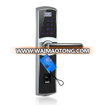 Zinc Alloy Biometric Fingerprint Touch Keypad Smart Door Lock Digital Door locks Outdoor for Office School