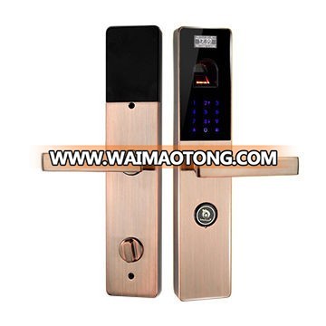 Zinc-alloy Biometric Fingerprint Smart Door Lock with Password and Card keyless keylocks for school office apartment
