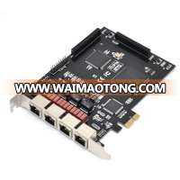 Asterisk Card TE420E PCI-E 4 port E1 T1 J1 Digium For 4U Version