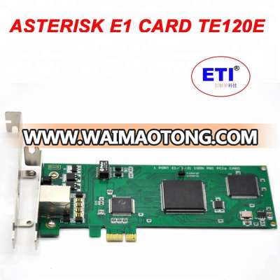 Asterisk Digital Trunk Card TE120EL PCI--E interface T1 / E1 / J1 for 2U opensource