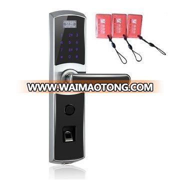 Zinc-alloy biometric fingerprint smart door lock with password sliding  digital floor mounted Machine