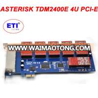 Asterisk card TDM2400 PCI-E 24 FXO/FXS Port Voip Module Analog Digium Trixbox Card For 4U Version support trixbox/elastix/ip pbx