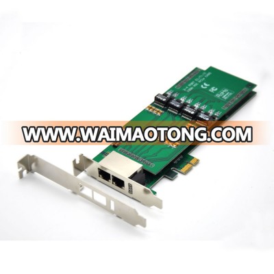 Asterisk Card TE420E PCI-E 4 port E1 T1 J1 Digium For 2U Version