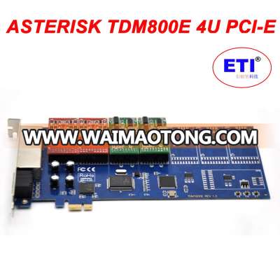 Asterisk card TDM800E PCI 8 FXO/FXS Ports Voip Modules Analog Digium Trixbox Card For 4U Version