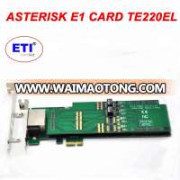 Asterisk Digital Trunk Card TE220EL 2 Port T1 / E1 / J1 PCI-e interface PRI digium for 2U opensource