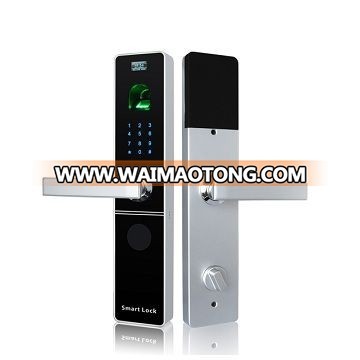 Zinc-alloy Biometric Fingerprint Password Intelligent Door Lock sliding  digital floor mounted Machine